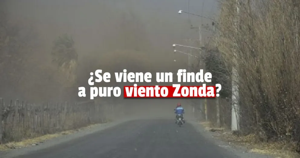 El Servicio Meteorológico Nacional emitió una alerta por viento Zonda