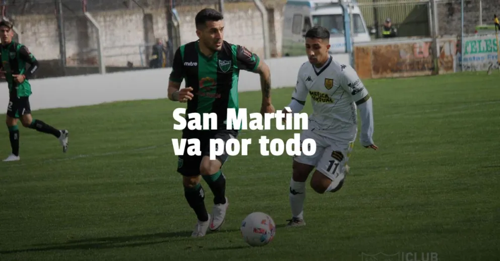 San Martín quiere traerse los tres puntos a casa  