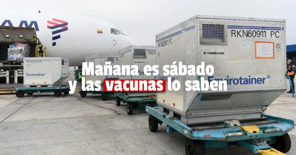 Este sábado llegan más de 500 mil dosis de la vacuna AstraZeneca