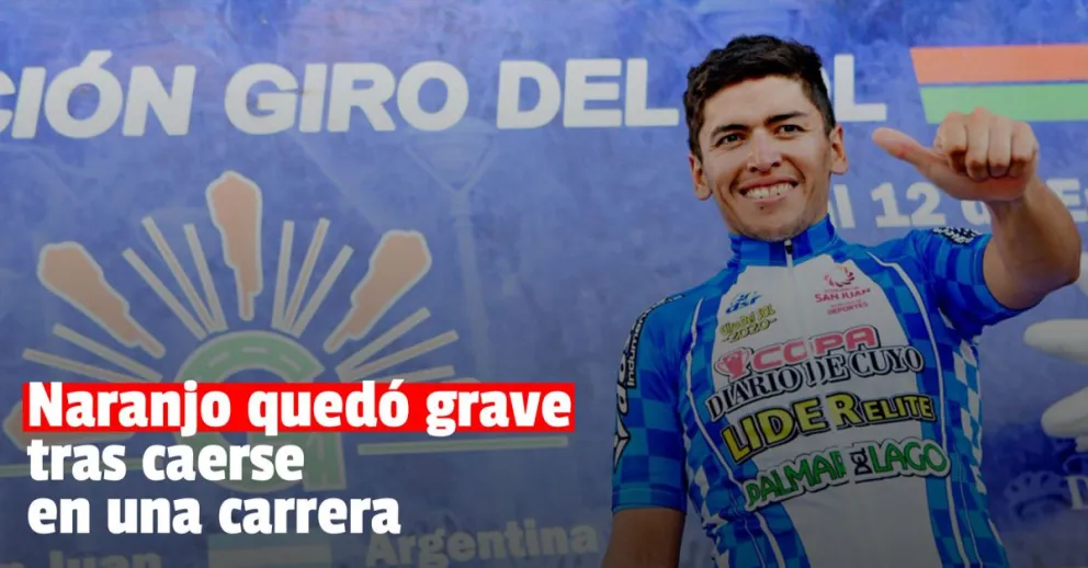 El ciclista Nicolás Naranjo sufrió una fuerte caída y debió ser intervenido de urgencia