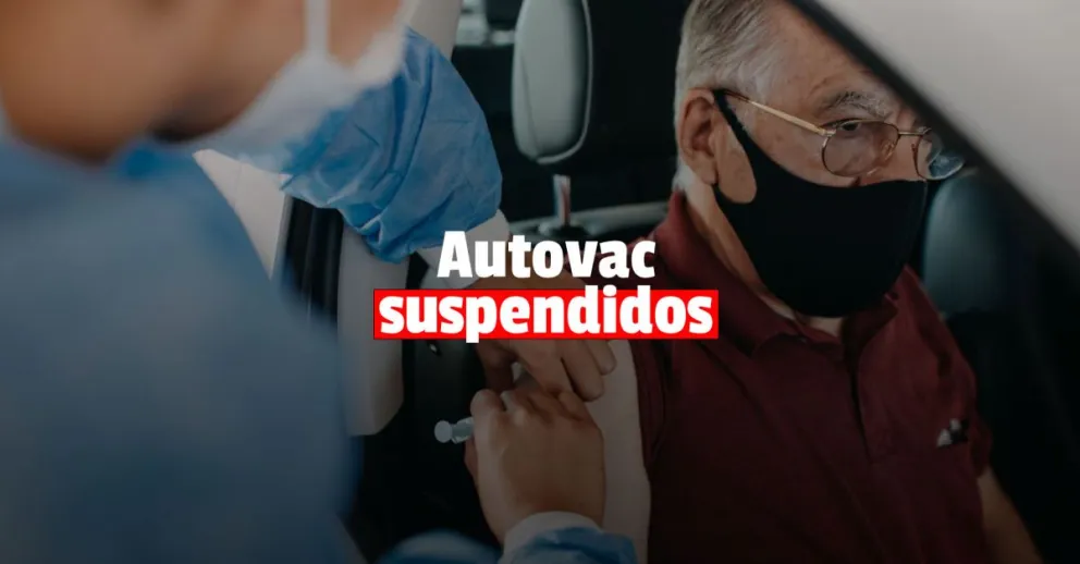 Se suspendió la vacunación en los Autovac