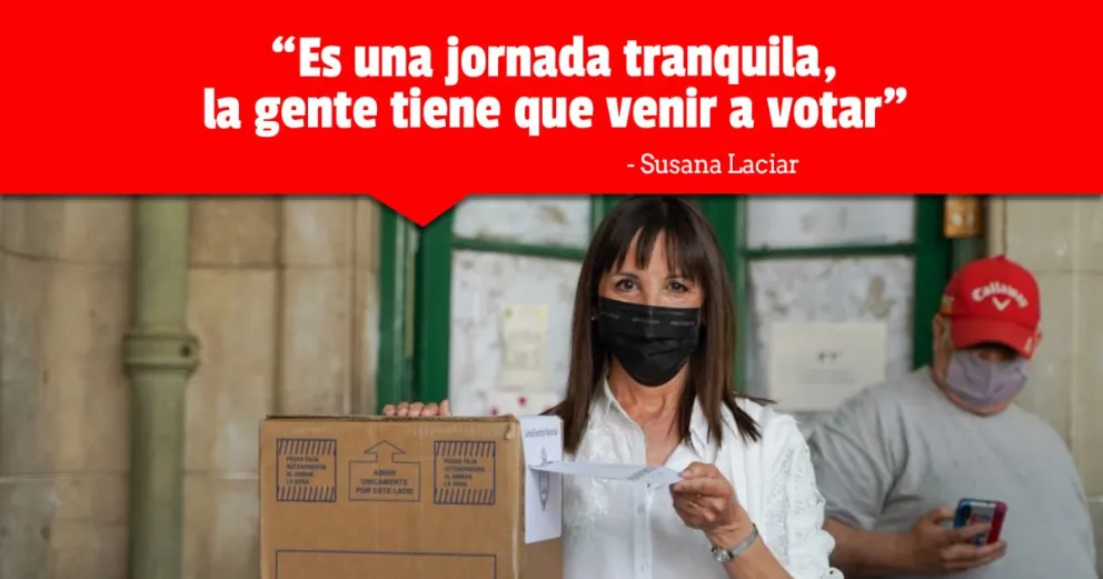 Susana Laciar cumplió con su voto y celebró la votación de la gente