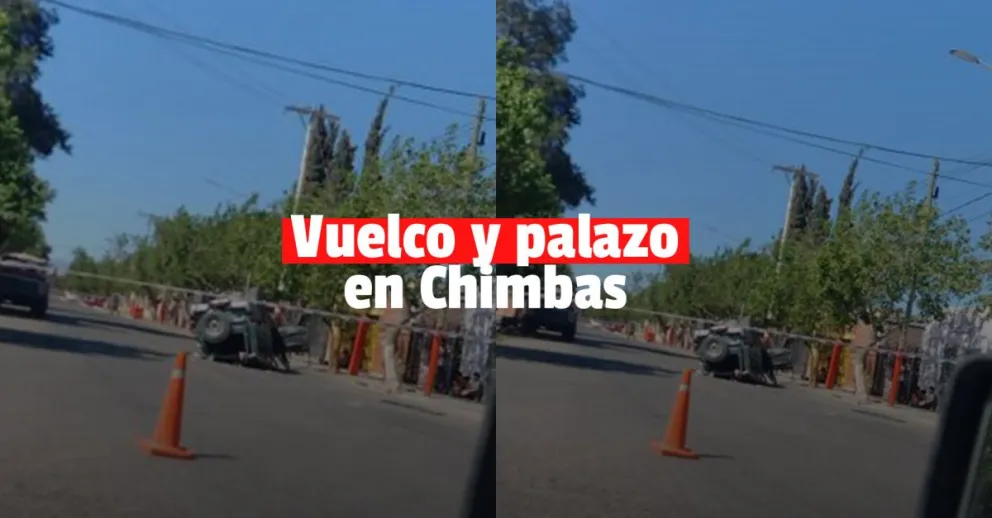 Vuelco en Chimbas con heridos