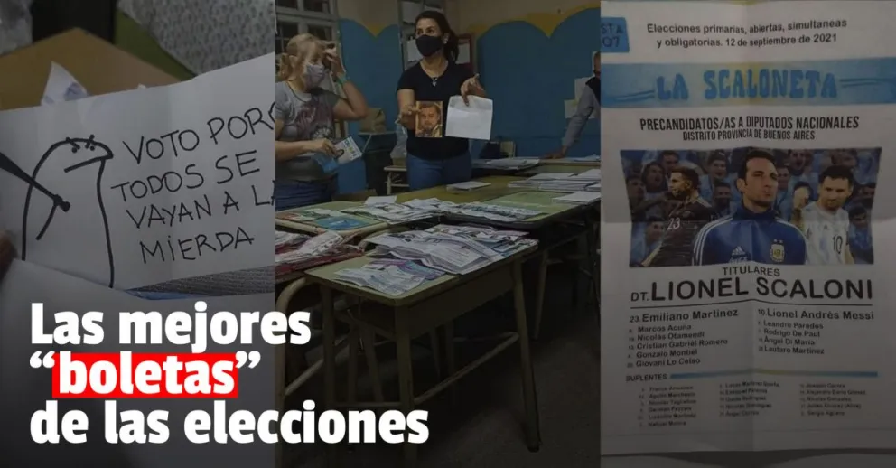 Las otras perlitas de las elecciones: las curiosas boletas dentro de los sobres