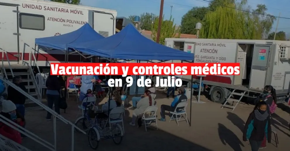 Las unidades sanitarias móviles continúan recorriendo los departamentos