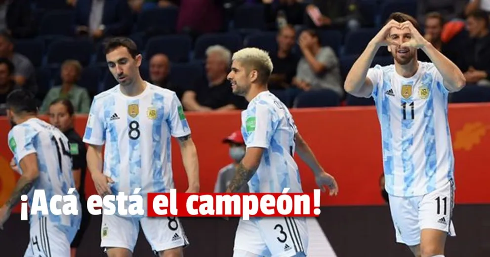 La Selección de futsal debutó con un 11-0 en el Mundial