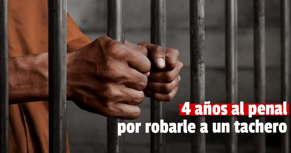 Deberá pasar 4 años en prisión tras robarle a un taxista