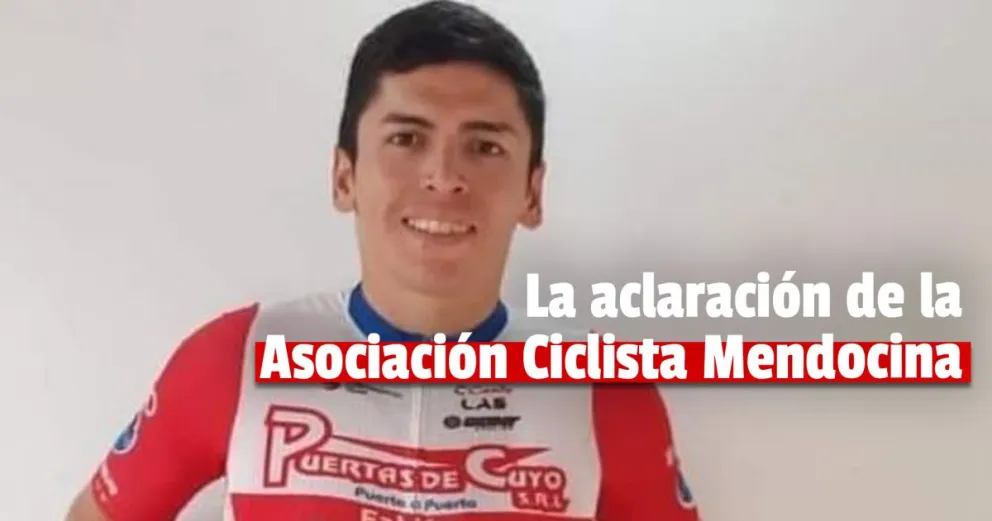 La Asociación Ciclista Mendocina aclaró que se unen al duelo nacional por la muerte de Naranjo