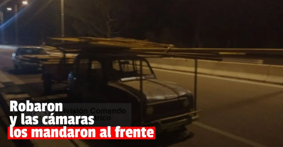 Entraron a robar a la ex Cerámica San Juan y fueron vistos por las cámaras de seguridad de la ruta