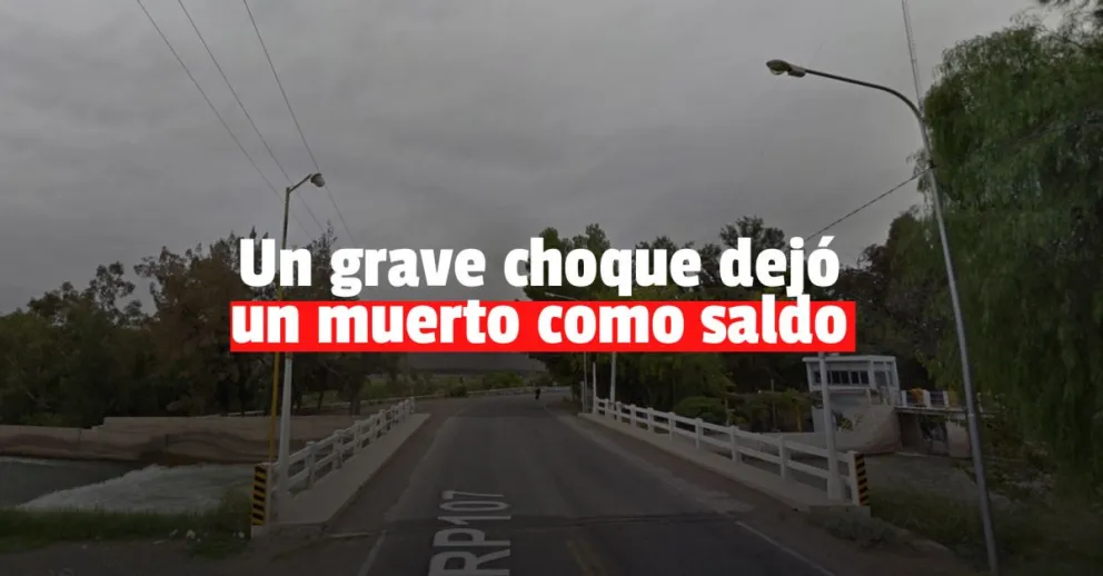 Un muerto y un herido de gravedad en un fuerte choque en Chimbas