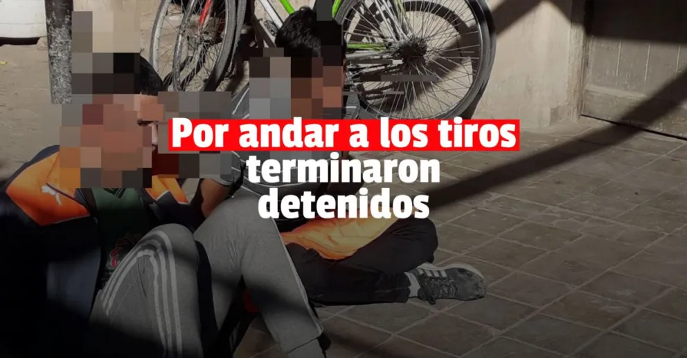Estaban a los tiros, se escondieron en su propia casa y los detuvieron