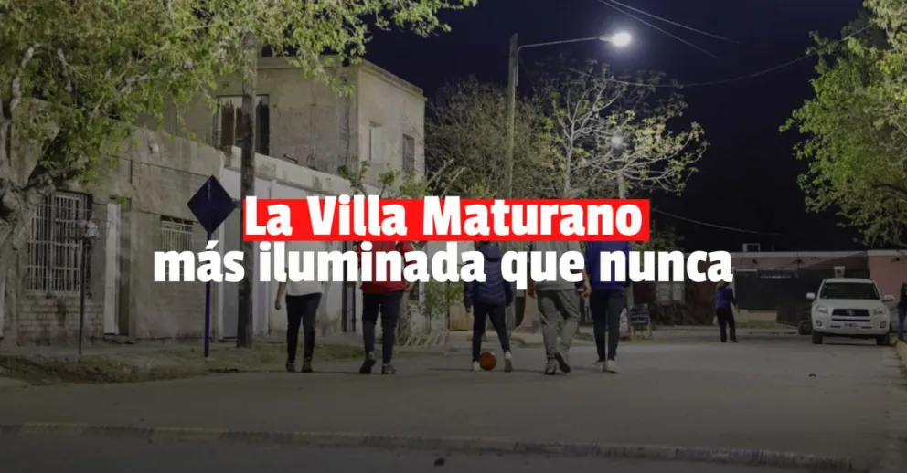 La Villa Maturano estrenó nueva luminaria
