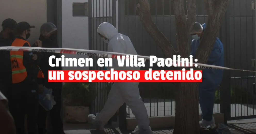Detuvieron a un sospechoso por el asesinato de la abuela en Villa Paolini 