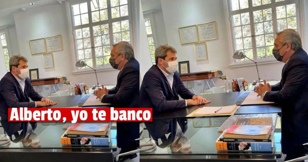 Uñac se reunió con Alberto Fernández
