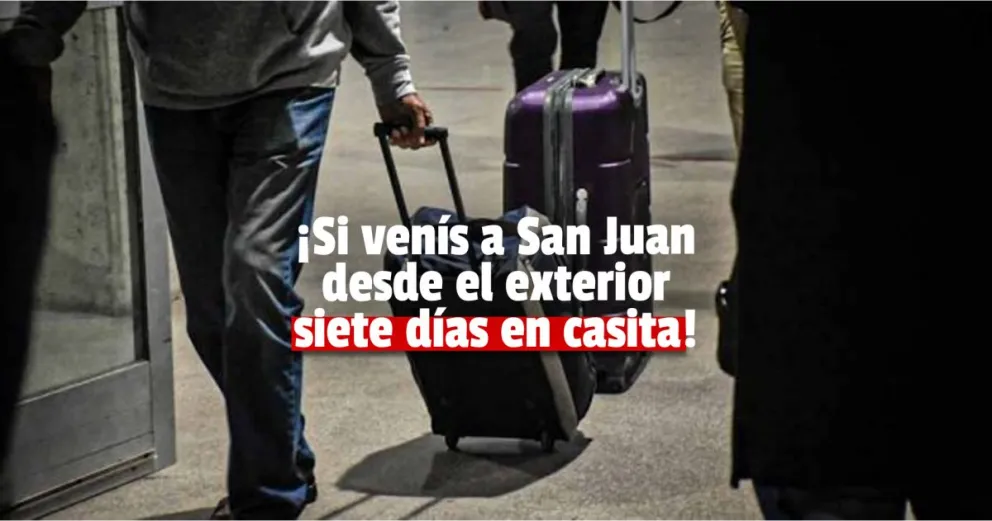 Nuevas medidas para las personas que ingresen al territorio provincial procedentes del exterior
