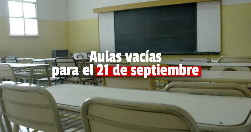 El 21 de septiembre no habrá actividad escolar