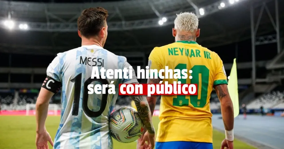 Confirmaron que será con público el encuentro de Argentina-Brasil en San Juan