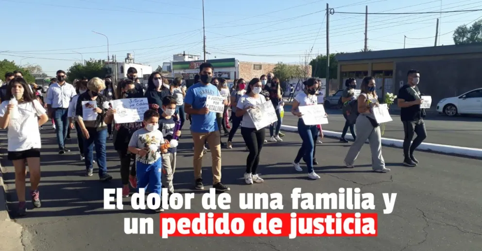Familiares y amigos marcharon para pedir justicia por Catalina