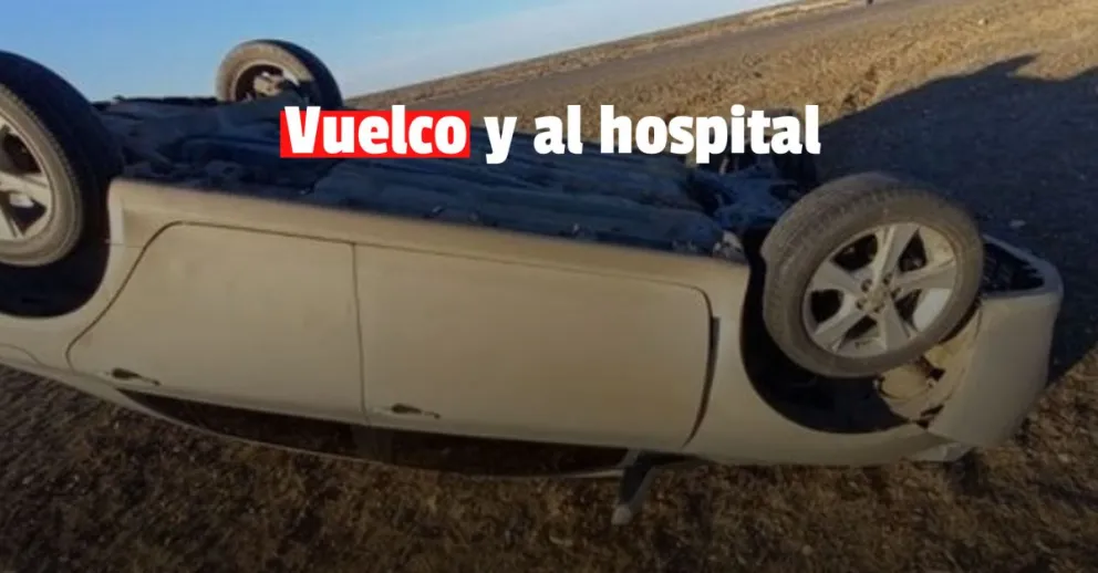 Perdieron el control de su auto y volcaron en Zonda
