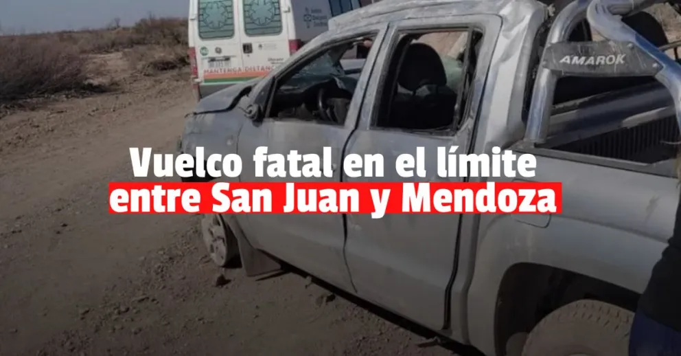 Una sanjuanina murió en un vuelco en el límite entre San Juan y Mendoza 
