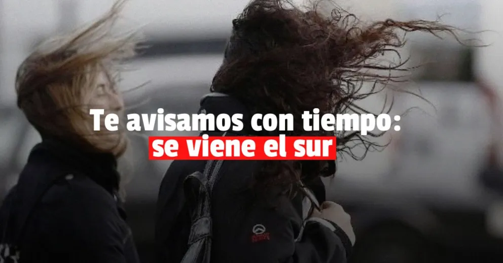 El Servicio Meteorológico anunció fuerte viento para este domingo