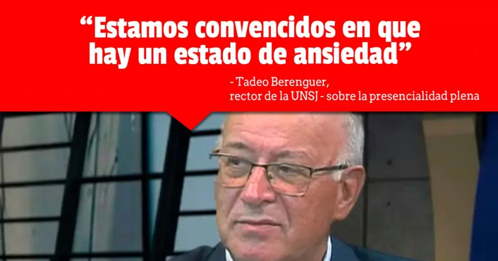 Presencialidad plena en los institutos Preuniversitarios: ¿Qué dijo el rector de la UNSJ?