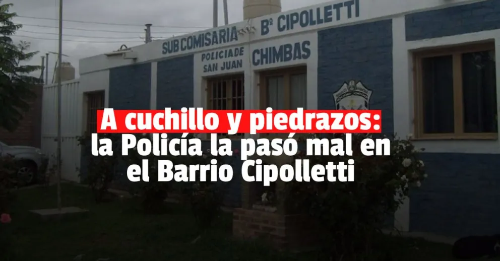 Lo fueron a detener, amenazó a los policías con un cuchillo y los vecinos lo defendieron a pedradas