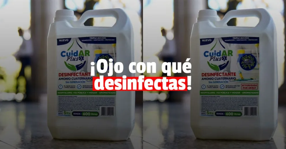 Anmat prohibió un desinfectante a base de amonio cuaternario