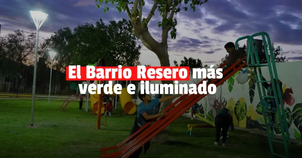 El Barrio Resero estrenó nueva plaza y luminarias