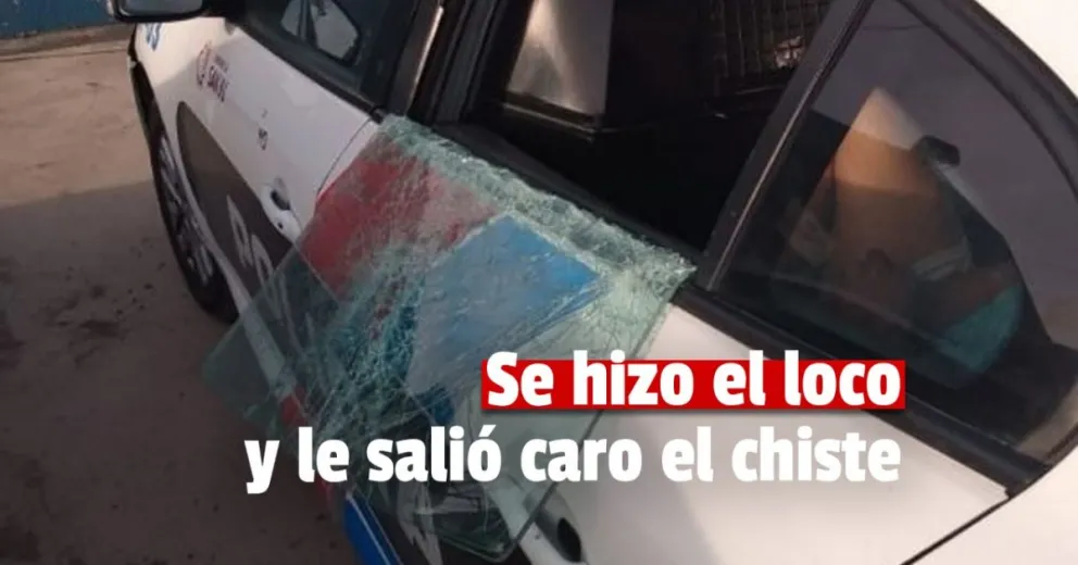 Destruyó un patrullero y deberá pasar 8 meses en prisión