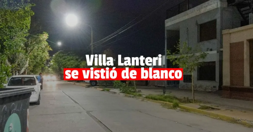 Capital cambió la luminaria de la Villa Lanteri