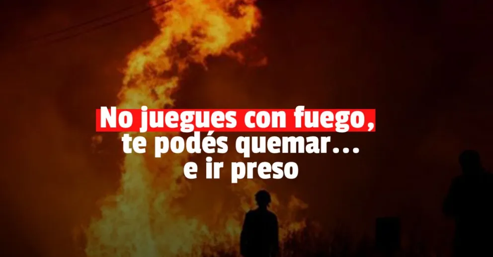 Prendió fuego varias hectáreas y resultó detenido 