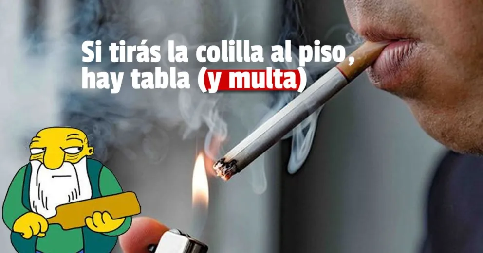 Tomó estado parlamentario el proyecto que prohíbe tirar colillas de cigarrillos en la vía pública