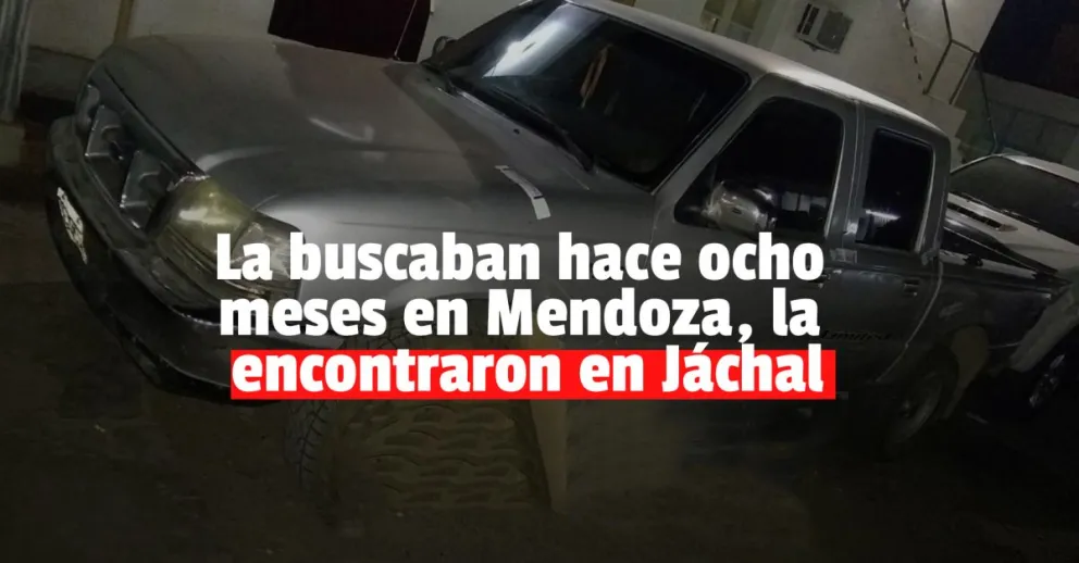 Robaron una camioneta en Mendoza y la encontraron en Jáchal 