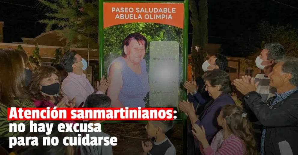 En San Martín inauguraron un paseo saludable para los vecinos