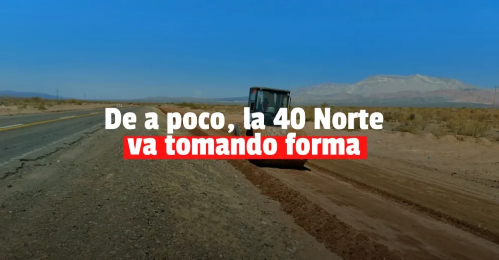 Reparan uno de los tramos más dañados de la Ruta 40 Norte 