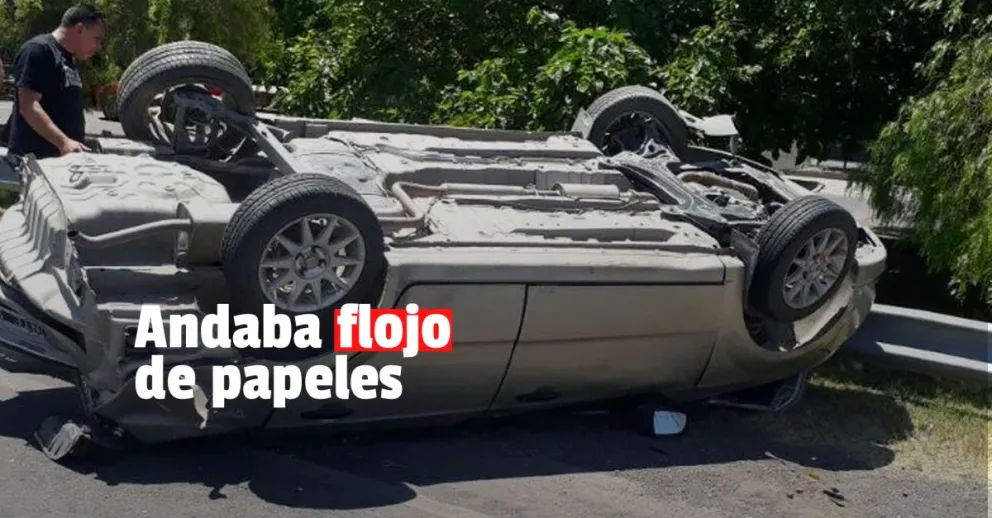 Tiene 18 años, no tenía seguro ni carnet y volcó en Caucete