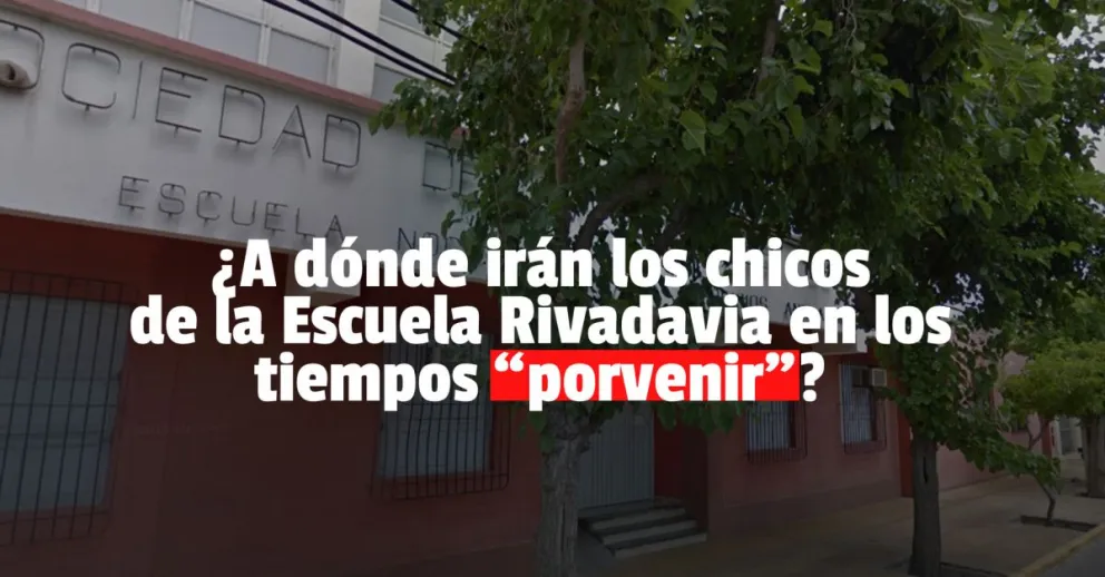Los alumnos de la escuela Rivadavia tendrán clases en otro establecimiento 