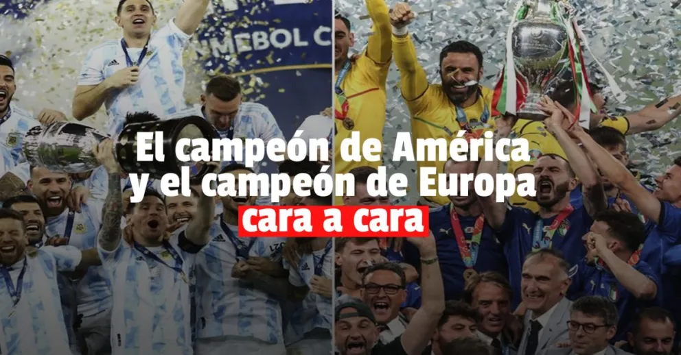 Oficial: Argentina jugará contra Italia en un duelo de campeones