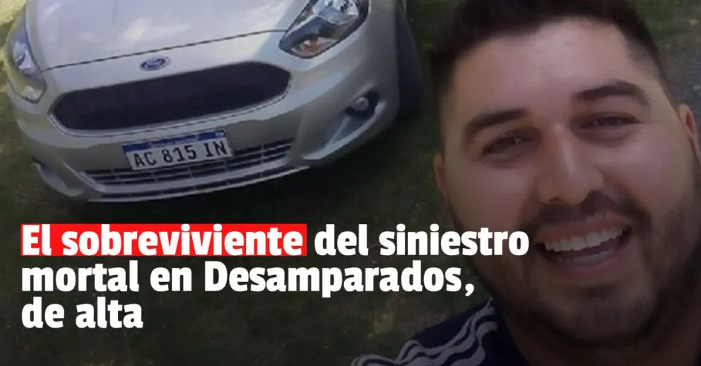 Le dieron el alta al joven que sobrevivió al siniestro vial en Desamparados