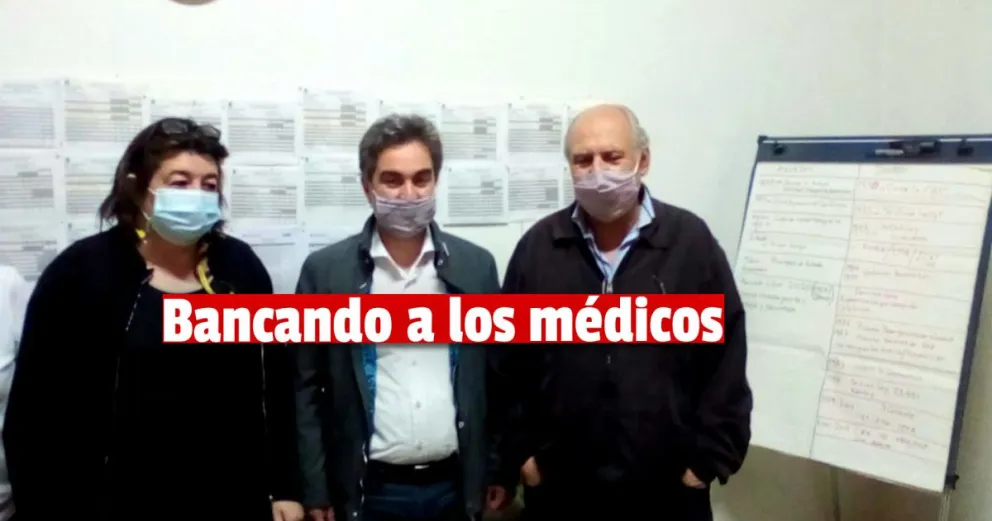 Los referentes de Consenso Ischigualasto se reunieron con autoridades del Sindicato Médico