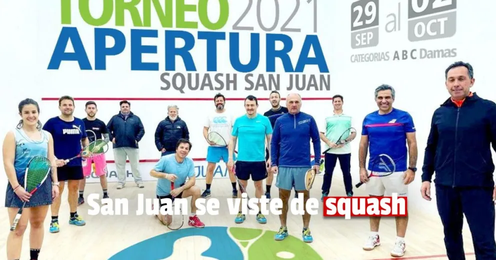 Con más de 100 inscriptos se juega el primer torneo de Squash en San Juan