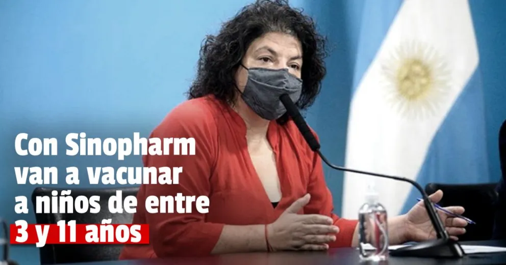 El Gobierno aprobó el uso de Sinopharm contra el coronavirus para menores