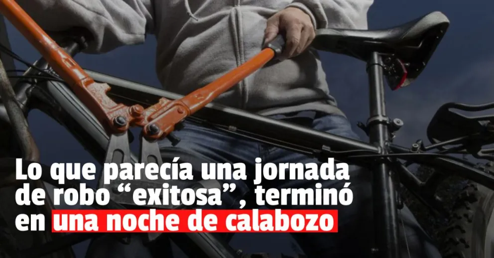 Un menor fue sorprendido robándose una bicicleta
