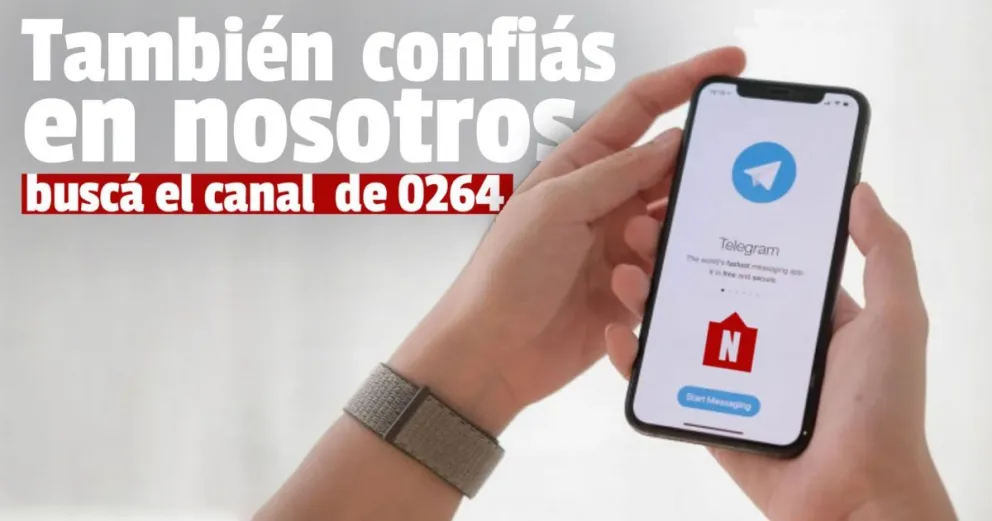 0264Noticias también te informa a través de Telegram