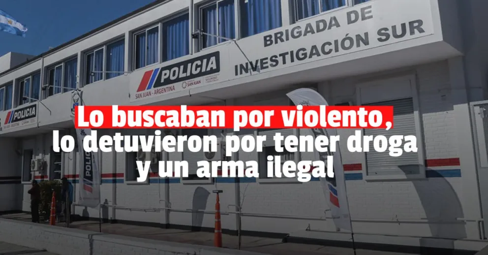 Lo fueron a detener por pegarle a su mujer y le hallaron droga y un arma