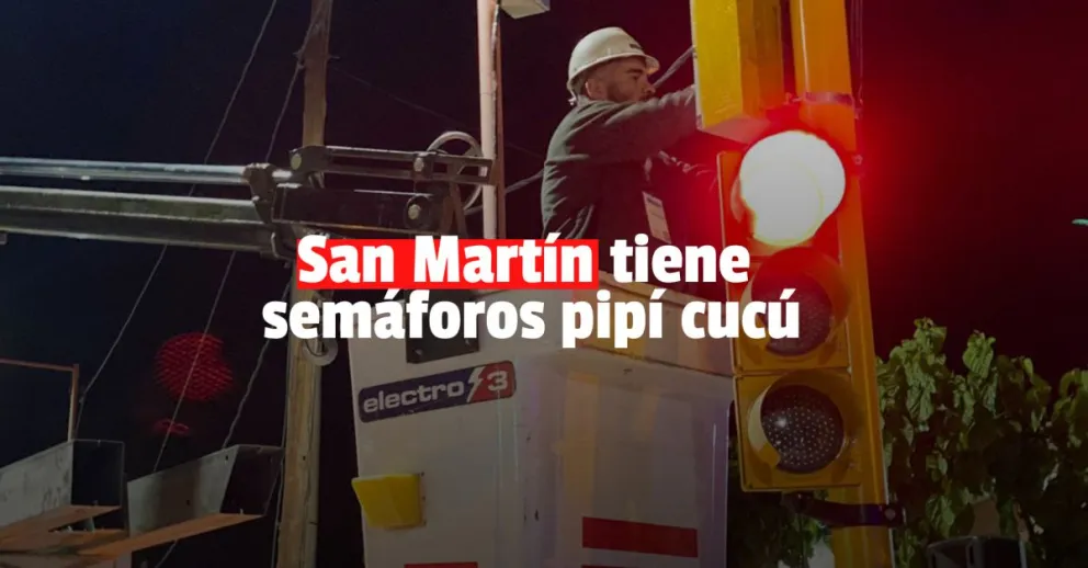 San Martín inauguró semáforos de última generación