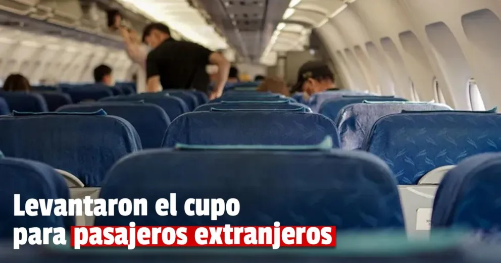 Vuelos: eliminaron cupos para el ingreso de pasajeros del exterior