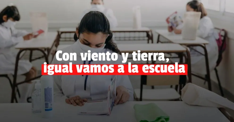 Las clases son normales pese al viento sur
