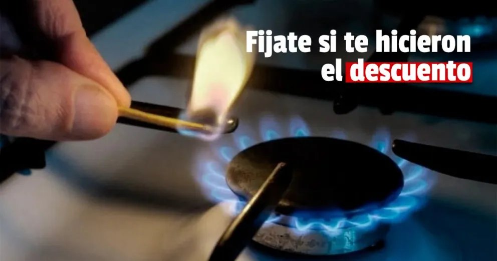 En las boletas de ECOGAS ya figura el descuento por zona fría